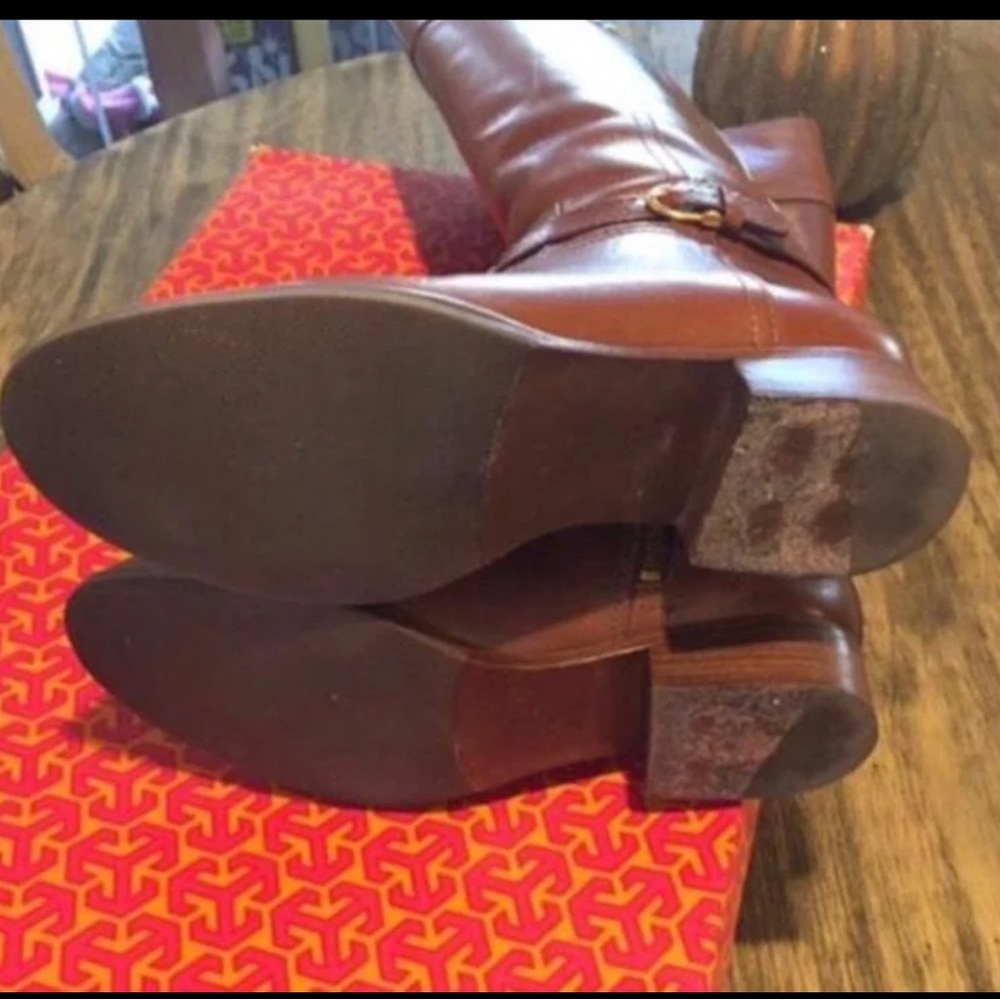 Tory Burch Leather Sienna Riding Boots - Picture 5 of 5